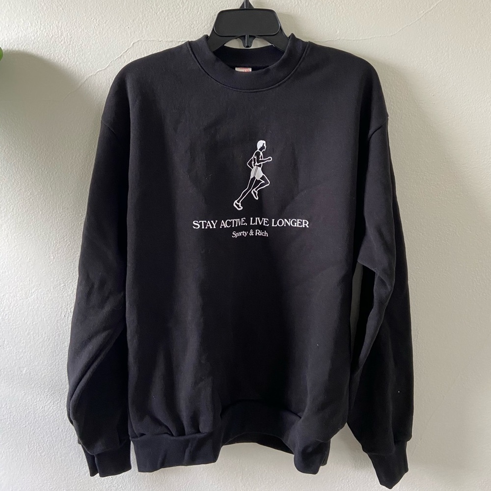 Sporty & Rich Stay Active Live Longer Sweatshirt